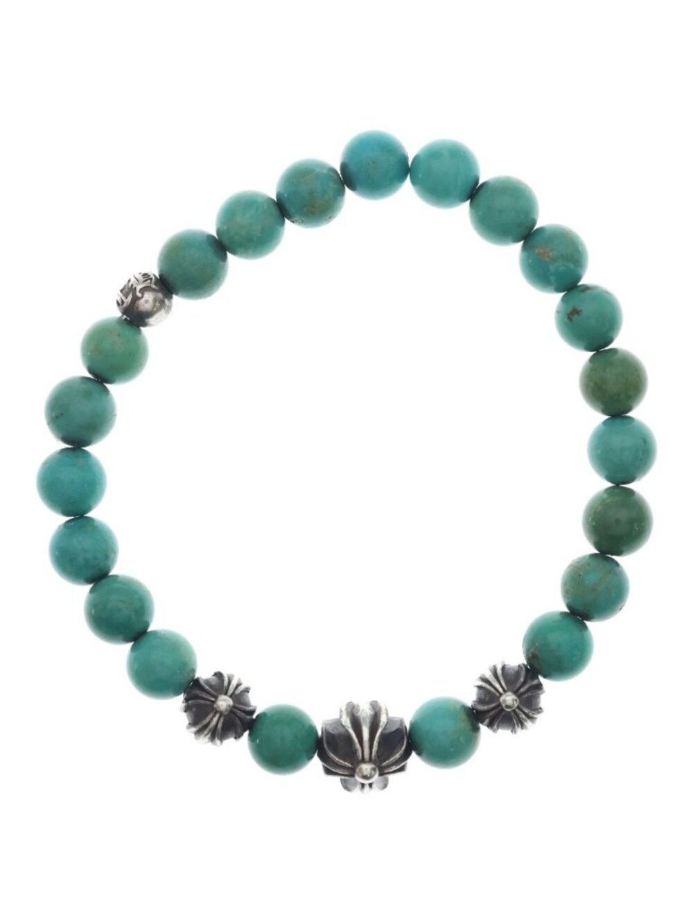 Chrome Hearts 8 Bead Bracelet Blue